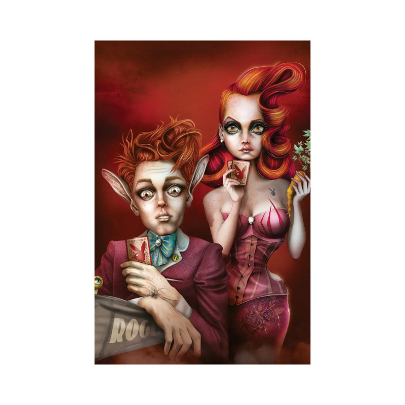 «Strip Poker» par Antenor Von khan - impression sur toile tendue, H 26 po x l 18 po x P 1,5 po