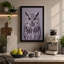 Eagle Owl Botanical - Wrapped Canvas-141461057-141461059