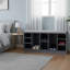  Banc de rangement en bois multi-usages avec coussins, compartiments ouverts et rangement polyvalent pour chaussures, chaussures, espadrilles et accessoires