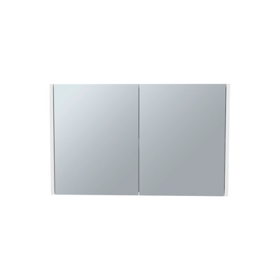 Double Door Mirror Medicine Cabinet, Three Interior Shelves