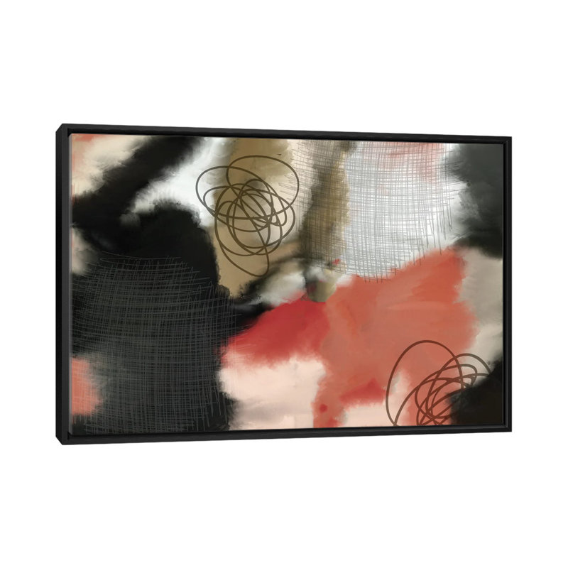 In Motion by Kimberly Allen - Painting on Canvas, 101.6 cm H x 66.04 cm W, Black Floater Framed Canvas