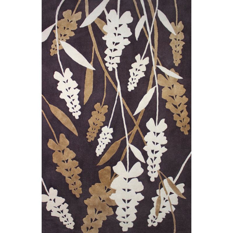 Mitcheldean Wool Floral Indoor Rug, Rectangle 5' x 8'