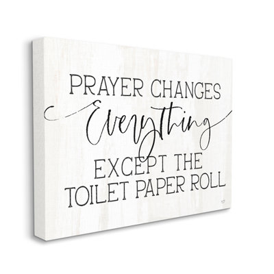 Citation de salle de bain, "Prayer changements", par Lux + Me Designs - impression