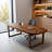 Rectangular solid wood executive desk computer des