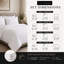 Ensemble de literie pour très grand lit en coton égyptien à densité de tissage 600 fils Domestique avec housse de couette, drap-housse profond et housse (s) d'oreiller - Hotel Collection-127684608