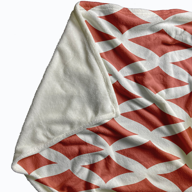 Cranston Plain Weave / Muslin Throw Blanket, Orange