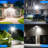 Solar Lights Outdoor 5000w, Solar Street Light Ip67 Waterproof Dusk To Dawn 30000 Lumens Led Security Flood Lights With Motion Sensor And Remote Control, 2 Pack