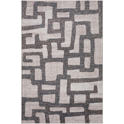 Chenille Washable Abstract Rug
