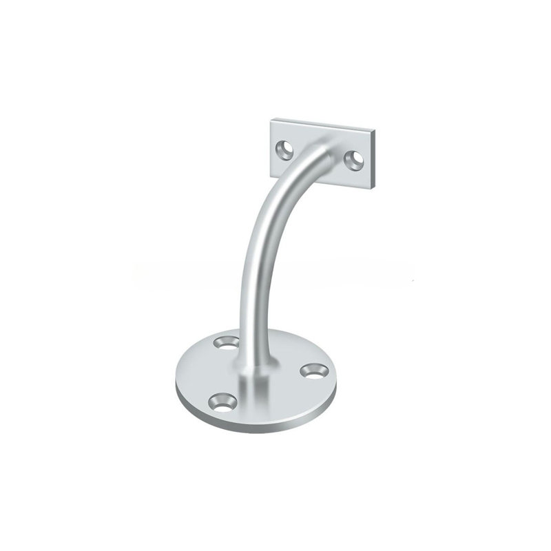 Deltana HRC175U3 Handrail Brackets, 3-1/4" Projection Light Duty in Polished Brass, Polished Chrome, 76" H x 41" W x 41" D