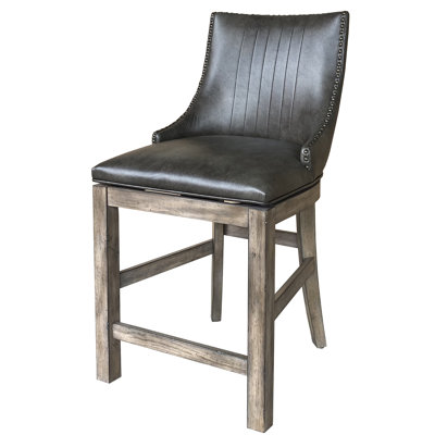Coelho Swivel Upholstered Counter Stool