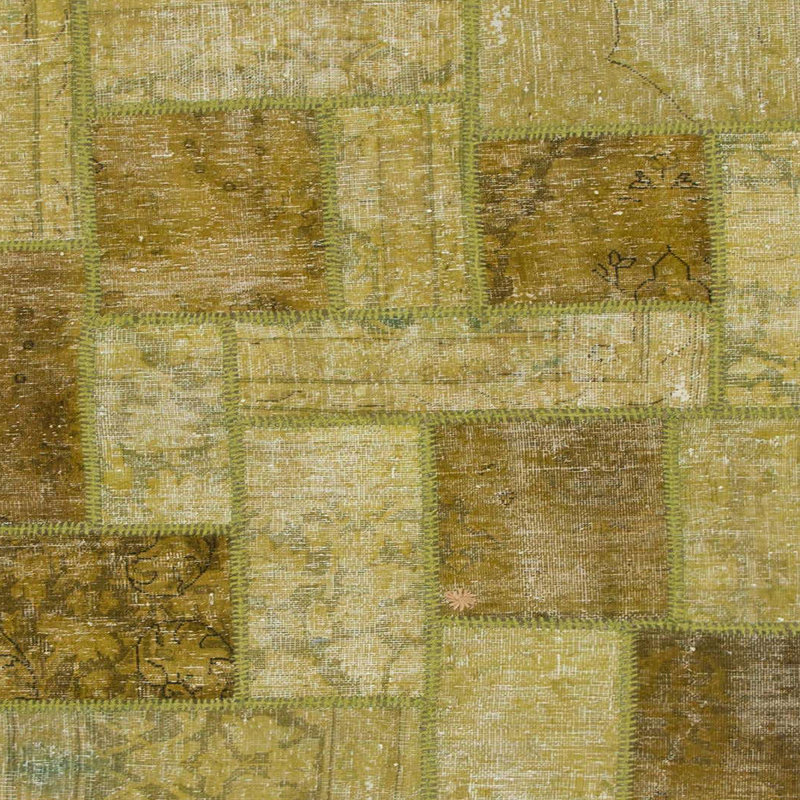 Tapis décoratif multicolore à motif abstrait, Carré 4 pi