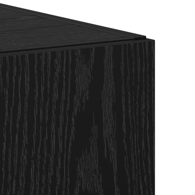 Highboard 50X42.5X185 Cm Engineered Wood, Black Oak