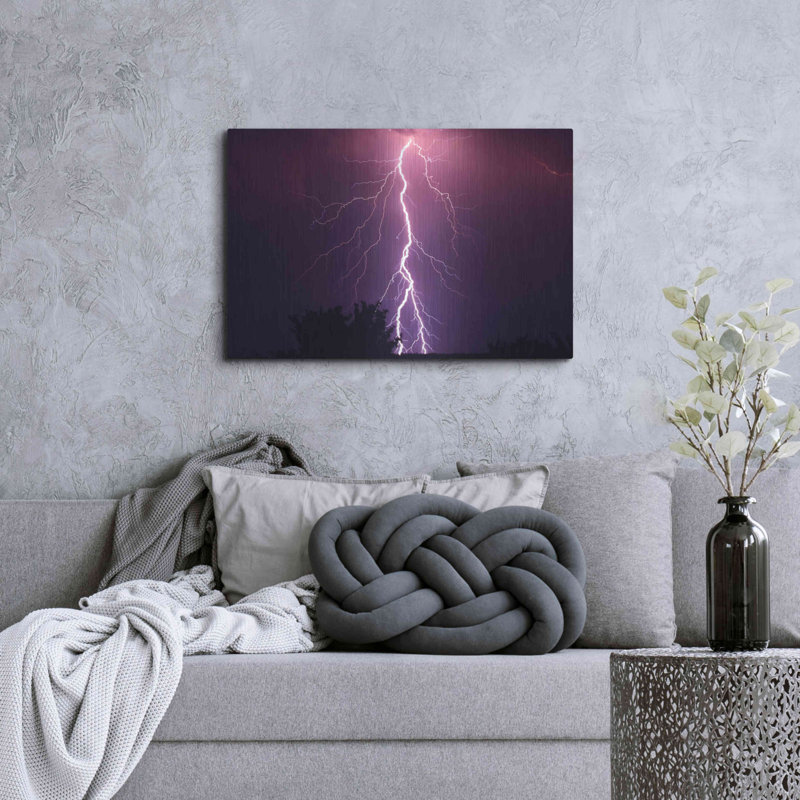 «Thunder» par Inconnu, art mural en métal, H 24 po x l 36 po