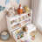 Bookshelf with 5 Storage Cubbies and 2 Drawers for Playroom, Bedroom, Hallway, Classroom, Nursery-1270345297