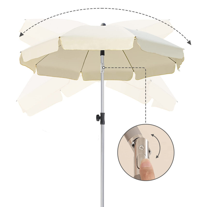 Buroker 180cm Beach Parasol