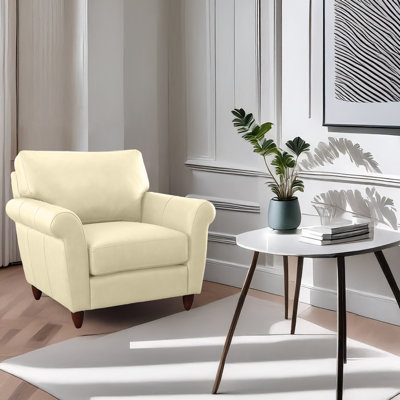 Chaise en cuir véritable Buxton
