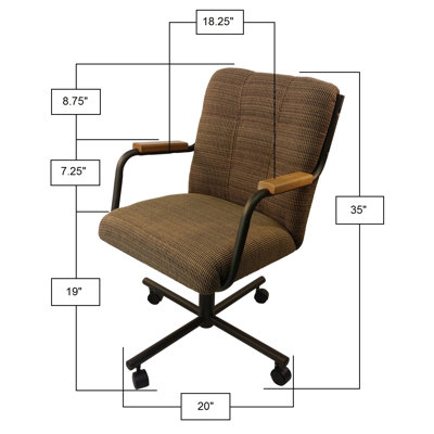 Chaise de bureau pivotante Peyton
