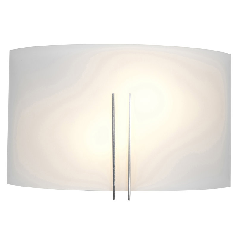 Collazo Flush Mounted Sconce, LED, Brushed Steel, 4 L x 12 W x 7.5 H