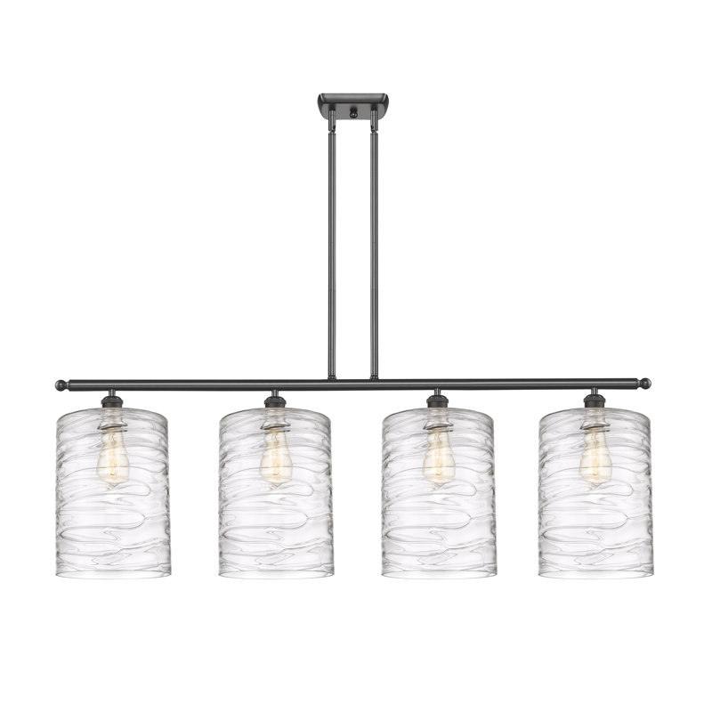 Dublin 4 - Light Pendant, Deco Swirl, Oil Rubbed Bronze
