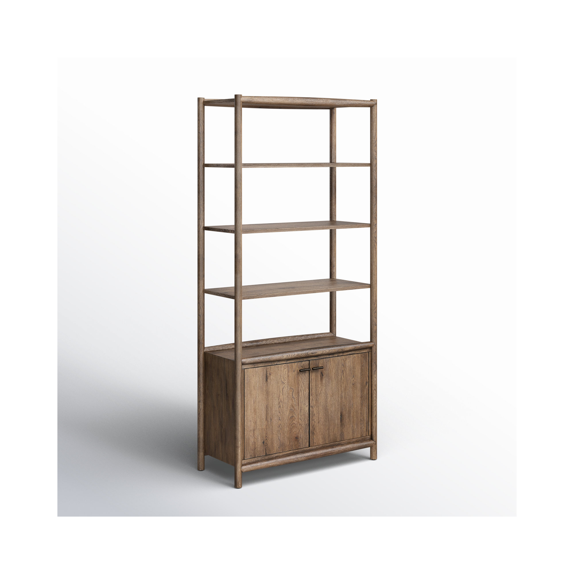 Cayenne Standard Bookcase, Weathered Oak