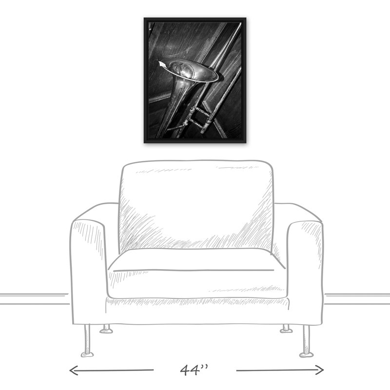Trombone Photo, H 21,75 po x l 17,75 po