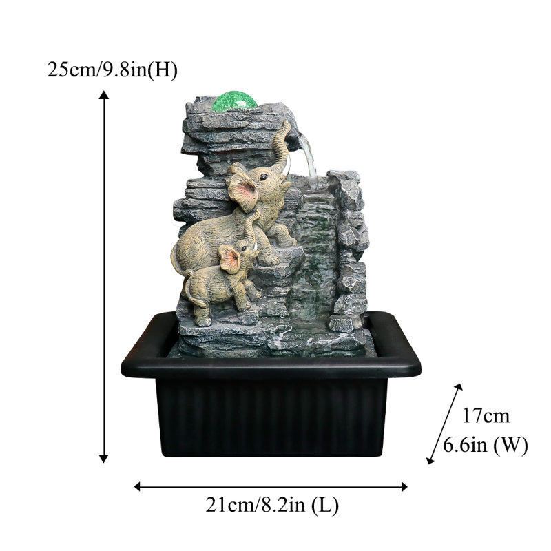 Fontaine à bille en verre éléphant