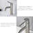 ADA Compliant Single Hole Bathroom Faucet - 6.57" High Stainless Steel Waterfall Faucet Brushed Nickel-121292189