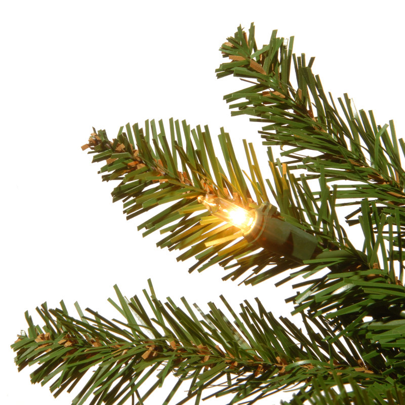 The Holiday Aisle® Kingswood Fir Pencil Tree with Clear Lights, 7.5'