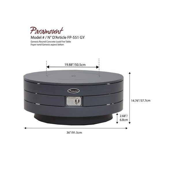 Dimensions du produit