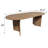 Nina 79" Solid Oak Oval Dining Table-421979553