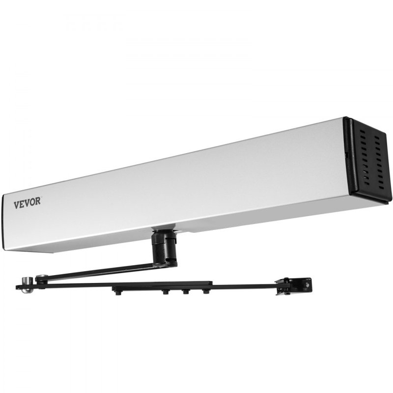 Ouvre-porte automatique, 100 à 240 V pour portes de 220 lb maximum, Opérateur de porte battante pour personnes à mobilité réduite avec 2 télécommandes sans fil, 2 boutons de sortie, clavier, 5 cartes d'identité, 2 boutons-poussoirs en acier inoxyd