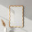 20"x30" Wavy Rectangle Solid Wood Frame Decorative Mirror-1160501667