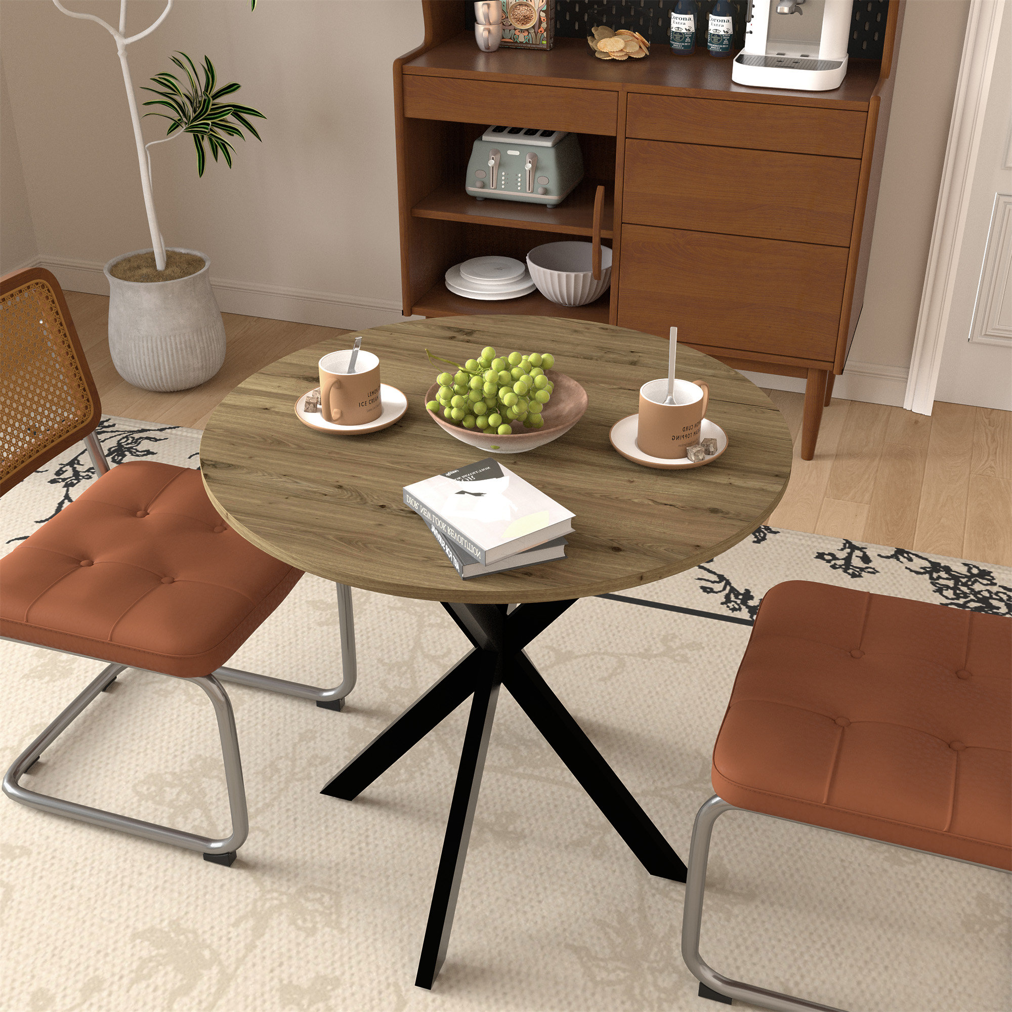 17 Stories 31.5 Inch Round Dining Table (Only Tables, No Chairs ...
