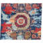 High-Quality Hand-Knotted Navy And Red Area Rug