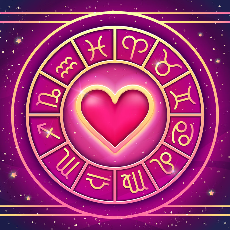 Zodiac Wheel by Meowu - Wrapped Canvas Print, 76cm H x 76cm W x 3.8cm D