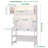 Shona 40'' W Rectangle Computer Desk with Hutch and Cabinet-341136045