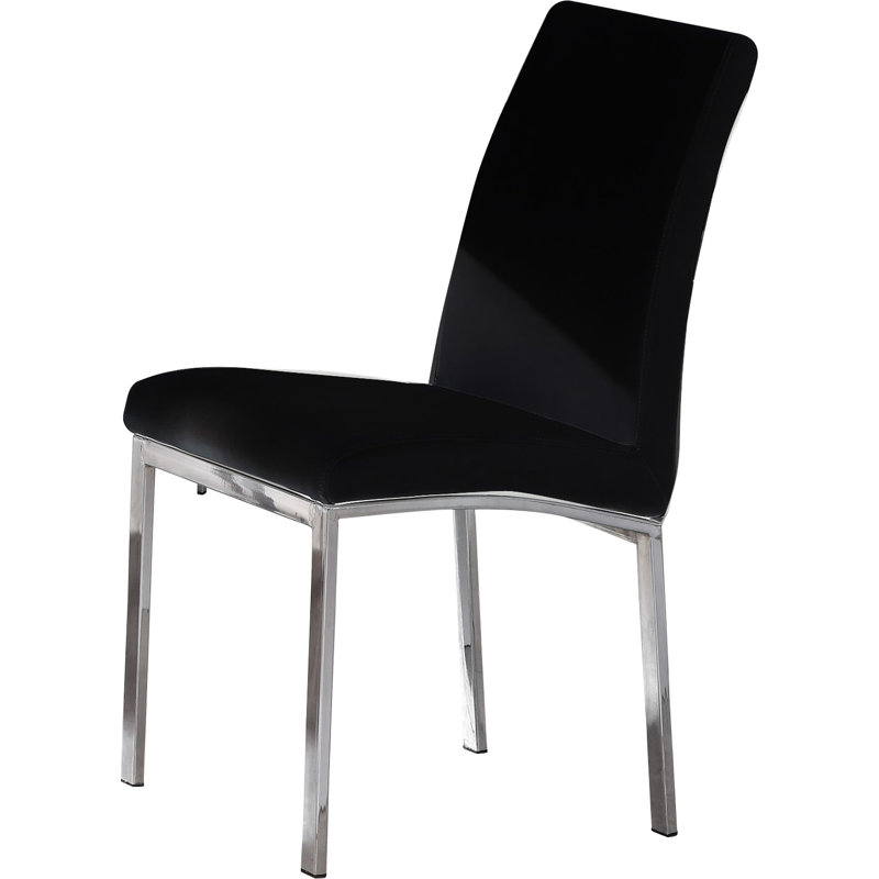 Joshua Upholstered Side Chair, Black