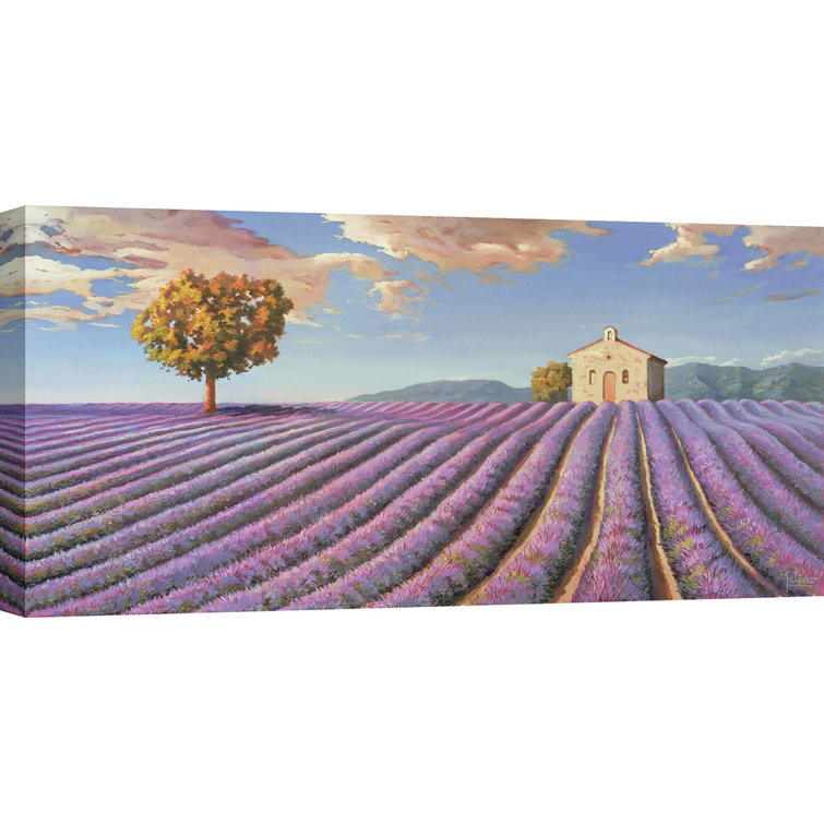 Lavender Fields by Adriano Galasso - Wrapped Canvas Print