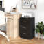 37cm W Manufactured Wood Bedside Table