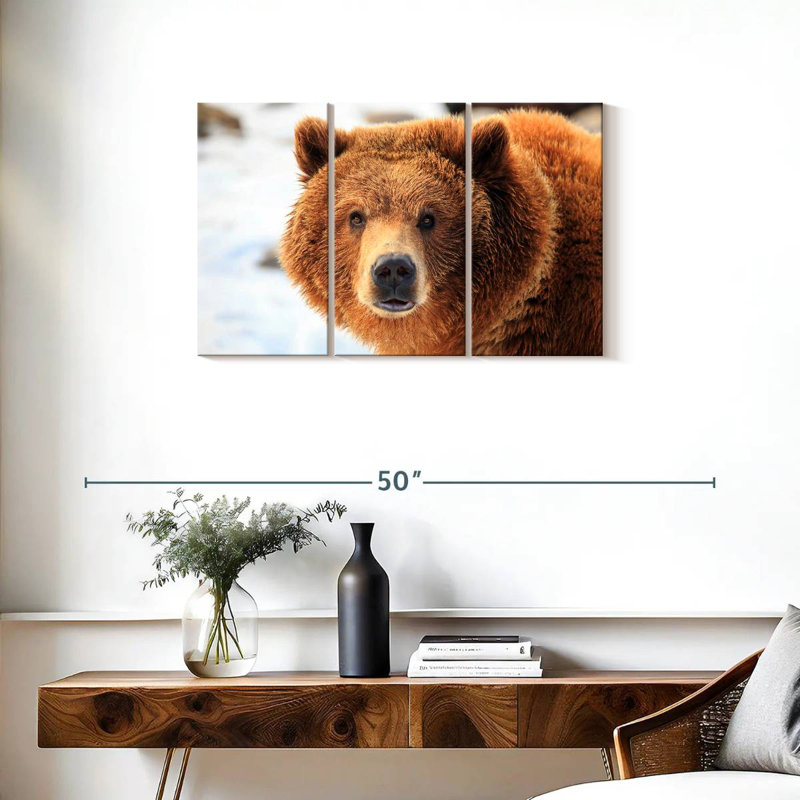 Grizzly Bear Stare, 20" H x 33" W