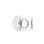 Passage Modern Square Crystal Knob with Modern Rose