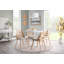 Chaises d'appoint rembourrées 18 "avec pieds fuselés en bois Huitt-86192885-86192886
