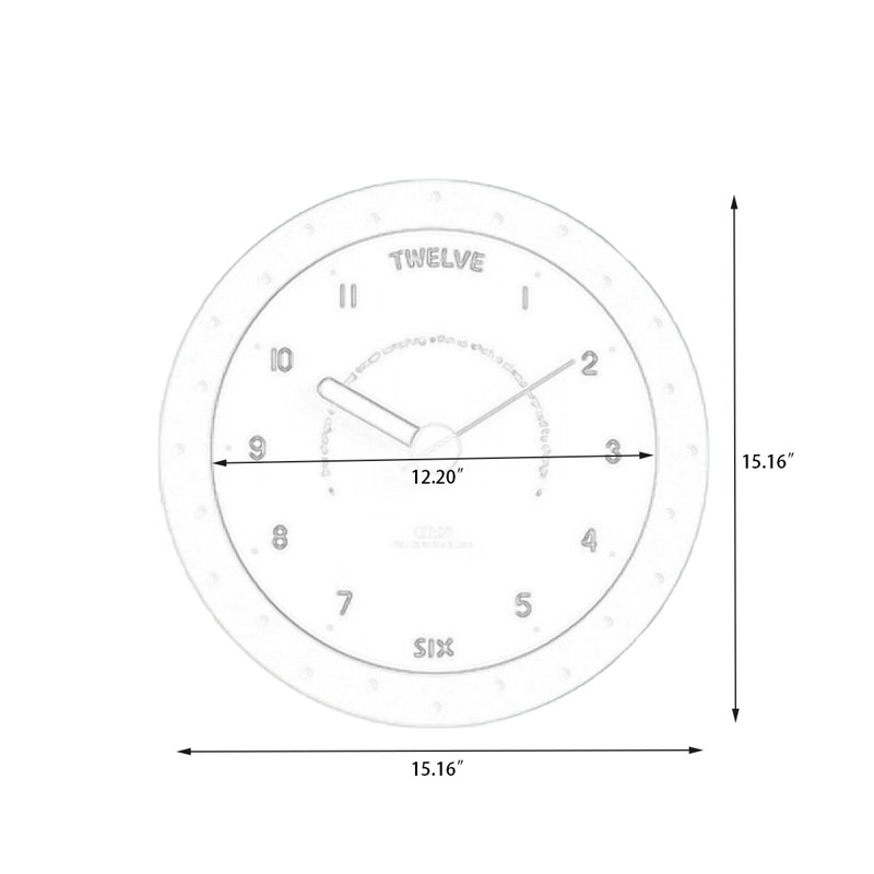 Horloges murales analogiques rondes vertes, Green