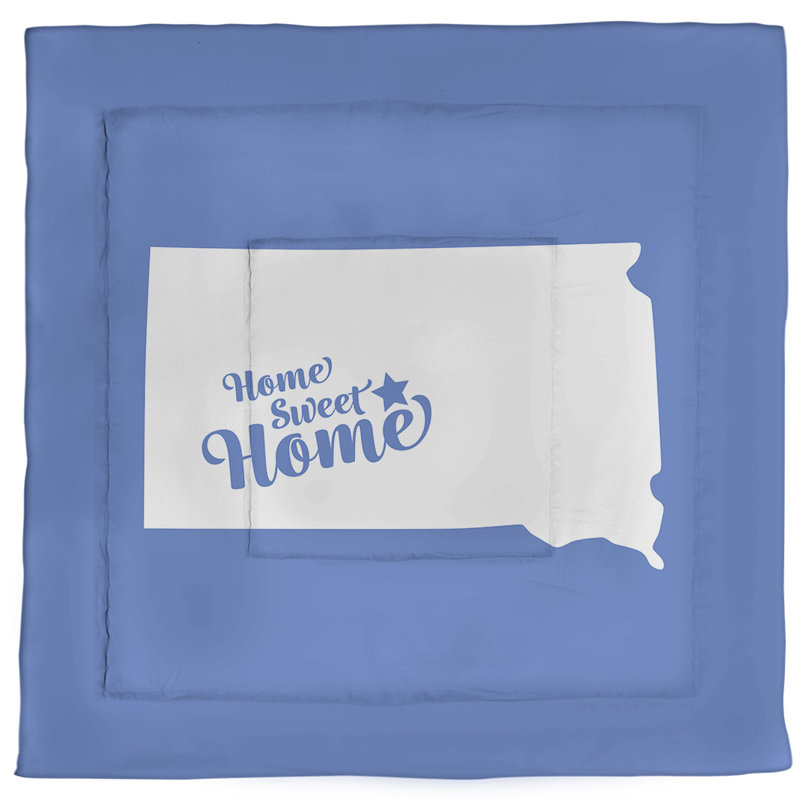 Pierre Modern & Contemporary Polyester Percale Comforter, King Comforter, Blue