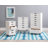 Carrena Solid Wood 6 Drawer Rolling Storage Cart-1163318260