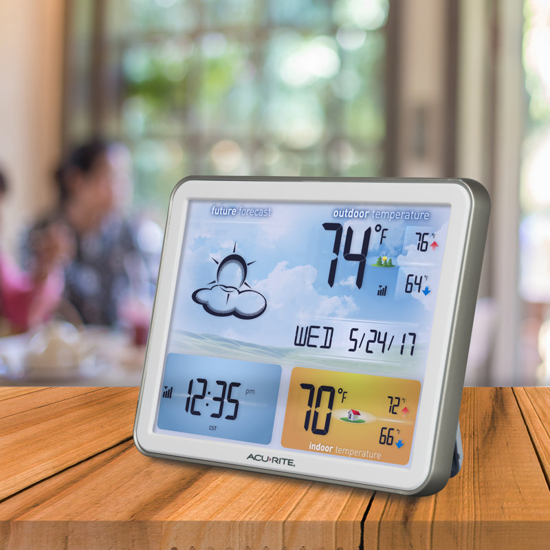 AcuRite Wireless Home Weather Station with Indoor/Outdoor Thermometer ...