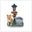 Décoration de jardin pour chien assis Akita