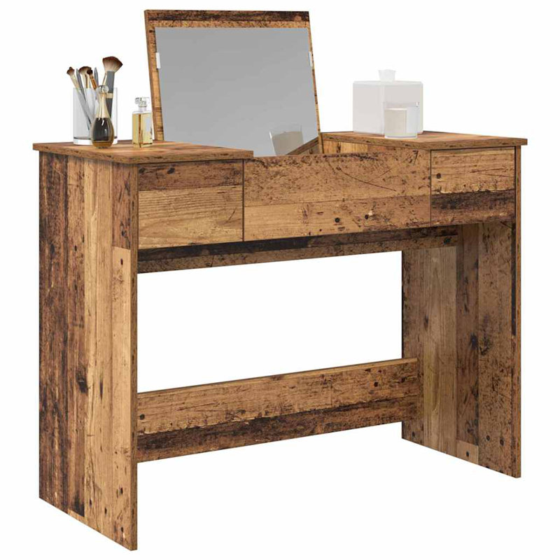 Dressing Table with Mirror, Wood