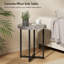 Grey Round Concrete Effect Side Table