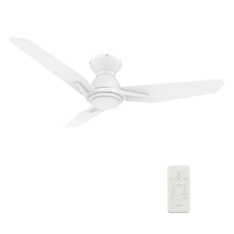 Ventilateur de plafond intelligent Calen avec télécommande, ensemble d'éclairage inclus, fonctionne avec l'assistant Google, Amazon Alexa et les raccourcis Siri.